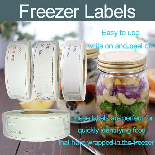 Freezer Labels 4 Rolls 2000pcs