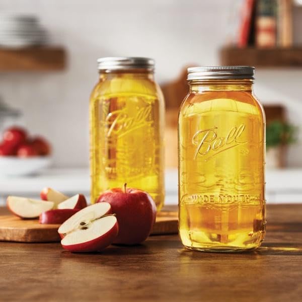 Wide Mouth Glass Mason Jars with Lids and Bands