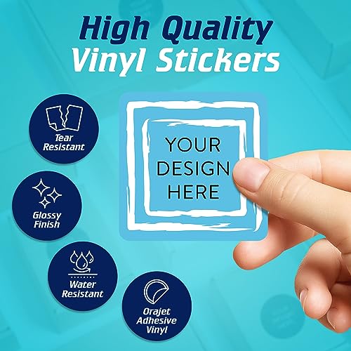 Custom Vinyl Stickers Your Image (100 Count)