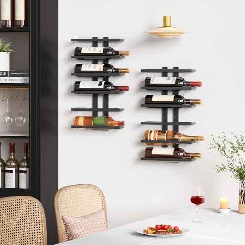 6 Tier Wall Mount Wine Rack (6 Count)