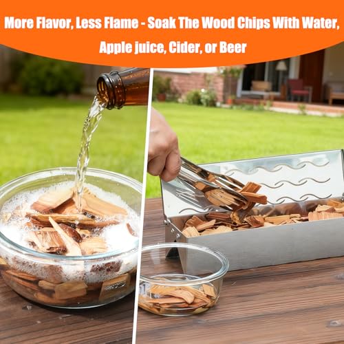 Wood Chip Smoker Box for Charcoal