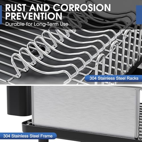 Stainless Steel Dish Drying Rack for Kitchen Counter
