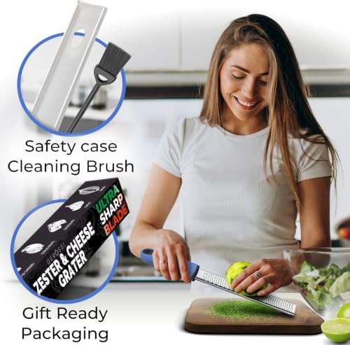 Stainless Steel Cheese Grater & Lemon Zester w