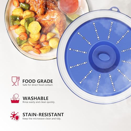 Microwave Splatter Cover Vented for Food with Hook Hole