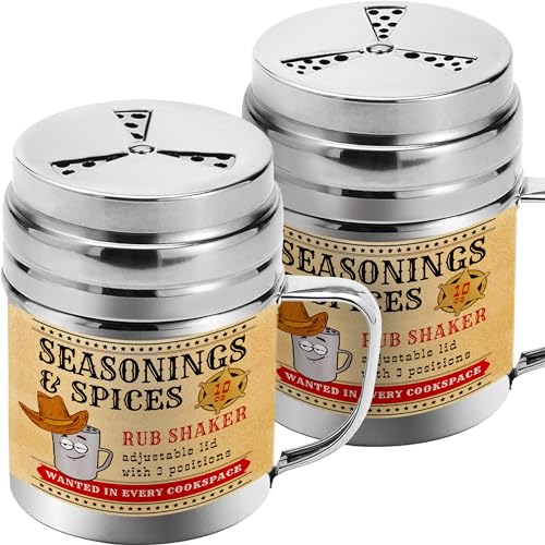 Pack of 2] 10 oz Seasonings Spice Shakers (2 Count)
