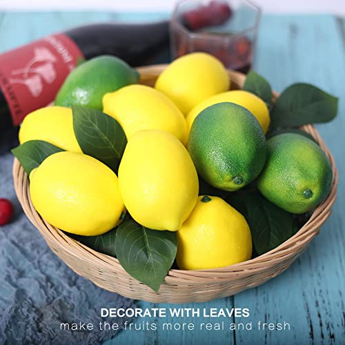 Fake Fruit Artificial Lemons 24 Pcs (36 Count)