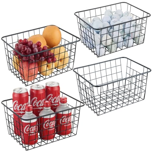 Wire Kitchen Storage Basket 4 Packs
