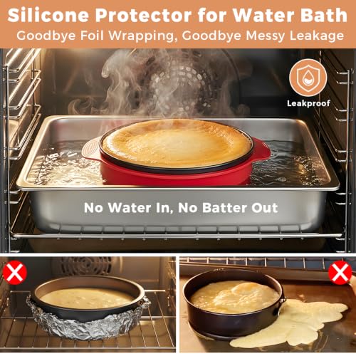 Springform Pan 9 Inch Spring Form Pan for Cheesecake with Protector