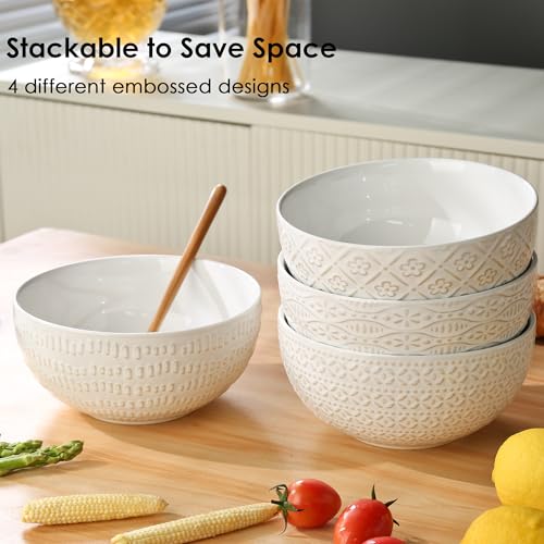 24 OZ Large Soup Bowls Set of 4