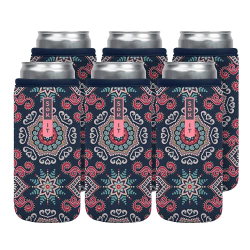CanSok 6 Pack Sleeve for Beer & Soda Insulated Neoprene Cover
