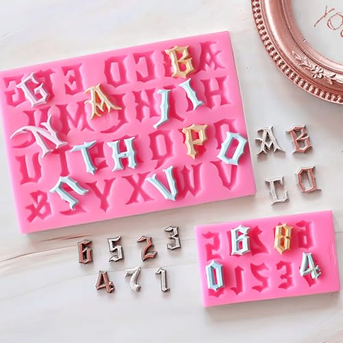 Letters Molds And Numbers Molds (3 Count)