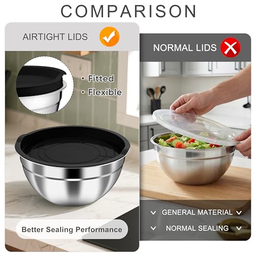 Mixing Bowls with Airtight Lids (6 Count)