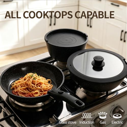 24pcs Ceramic Pots and Pans Set