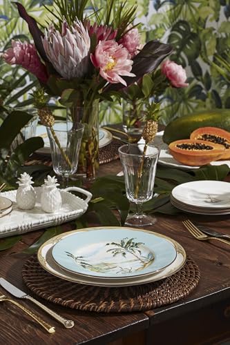 6226609 British Colonial Bamboo Dinner Plate