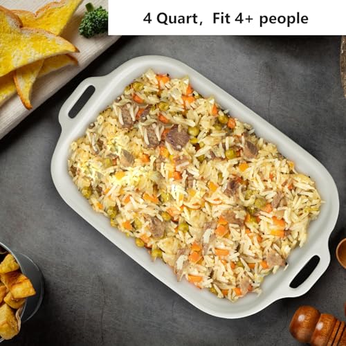 4 Quart Casserole Programmable Slow Cooker with Ceramic Baking Dish