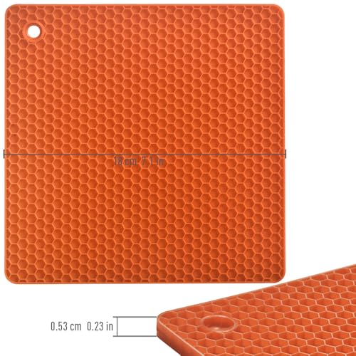 Silicone Square Trivets Mat (6 Count)