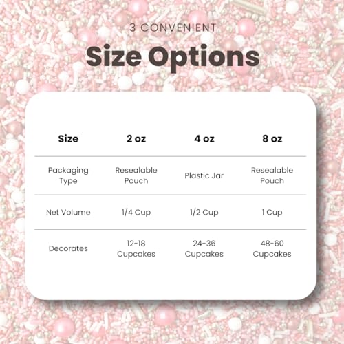 Vintage Rose Gold Sprinkle Mix (4 Ounce)