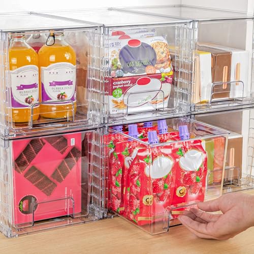 2 Pack Large Stackable Storage Drawers (2 Count)