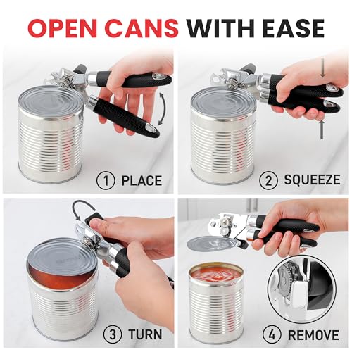 Can Opener with Large Bottle Opener