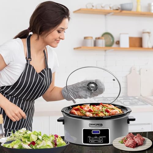 6 Quart Digital Programmable Slow Cooker with Timer
