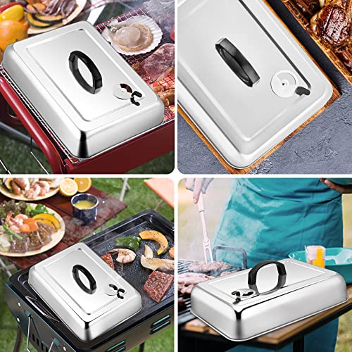 13" Rectangular Basting Cover with 11"x 9" Cooling Rack