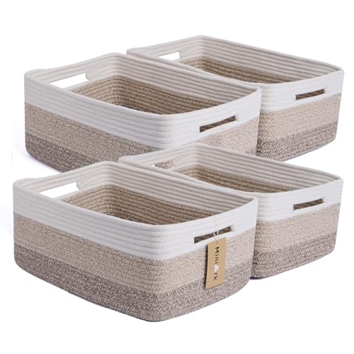 Large Storage Baskets for Organizing (4 Count)