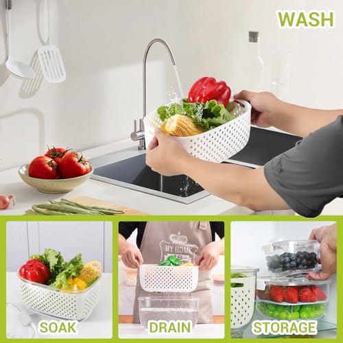 Fresh Produce Vegetable Fruit Storage Containers 3Piece Set