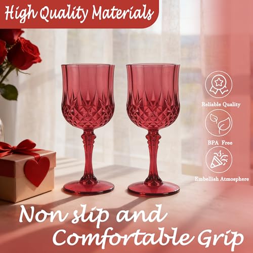 12Pack Plastic Wine Glasses (12 Count)
