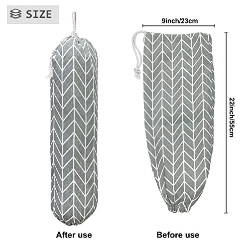 Wall Mount Plastic Grocery Bag Organizer