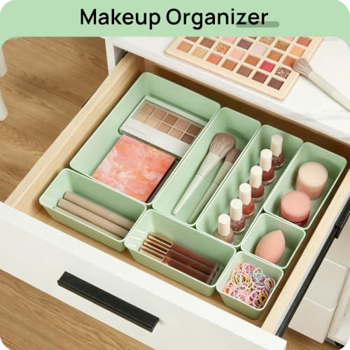 25 Pack Plastic Drawer Organizers with Non (25 Count)