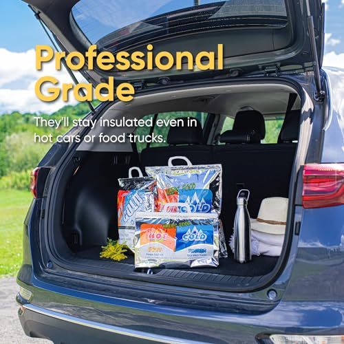 Hot and Cold Insulated Bags for Food Delivery (5 Count)