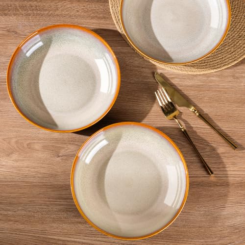 9.0" Ceramic Pasta Bowls Set of 4 (4 Count)