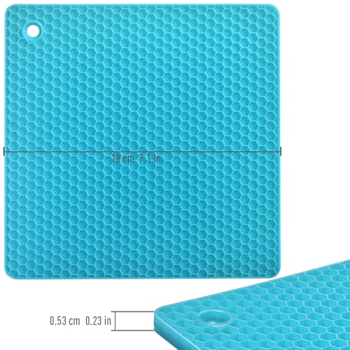 Silicone Square Trivets Mat (6 Count)