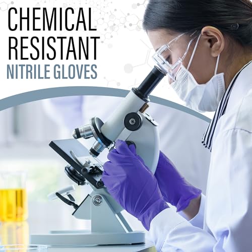 Blue Nitrile Gloves Medical Powder & Latex Free Chemical Resistant