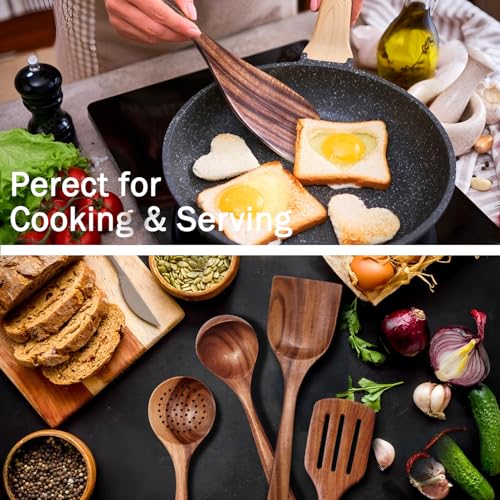 Wooden Spoons for Cooking 6 Piece (6 Count)
