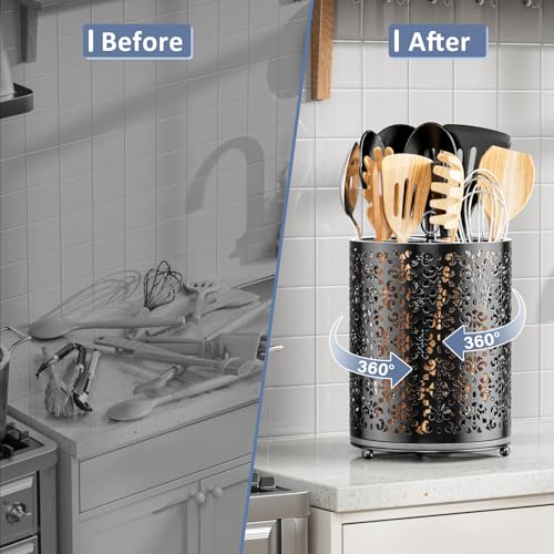 360° Rotating Utensil Holder