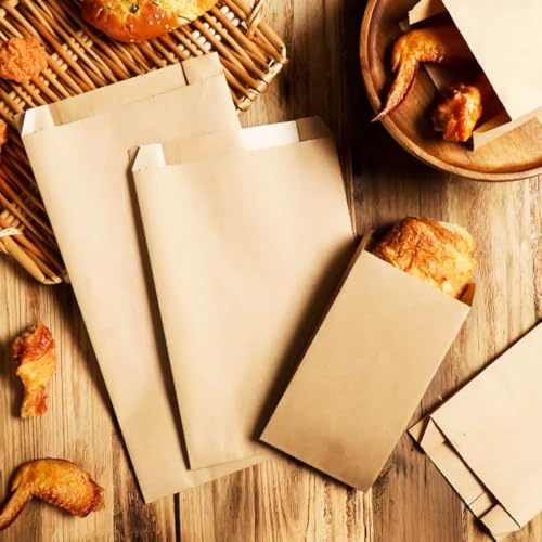 Sandwich Bags 6 x 9.5 x 1.6inch for Business Bakery (50 Count)