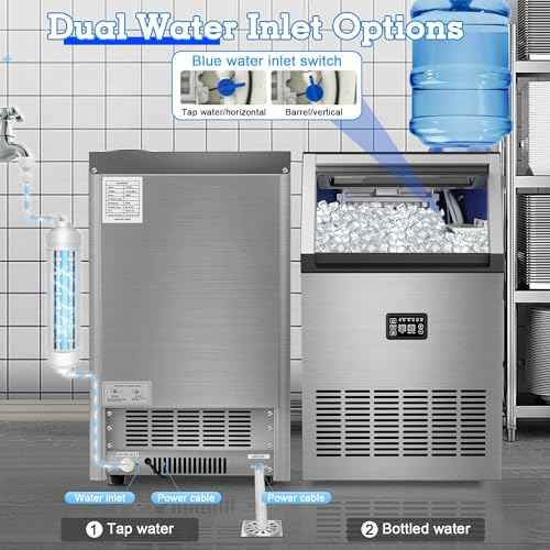 Stainless Steel Commercial Ice Machine 200LB