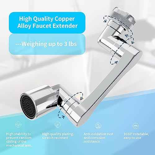 1080° Swivel Faucet Extender (4 Count)
