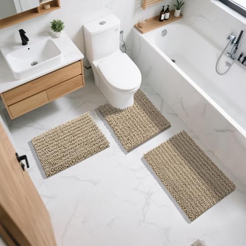 Bathroom Rugs Non Slip Washable 32x20 Inch