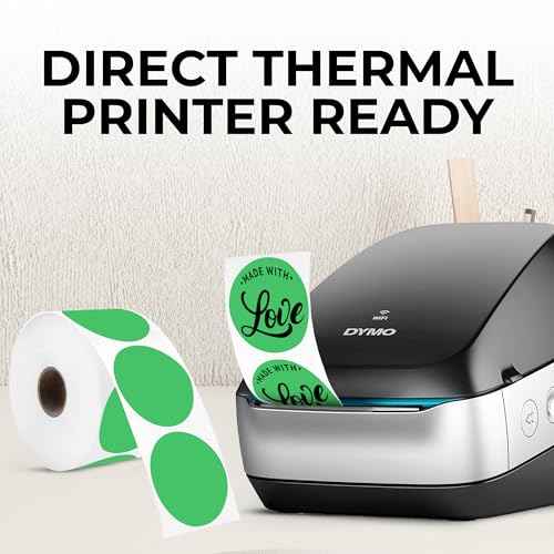 Dark Green Thermal Labels (735 Count)