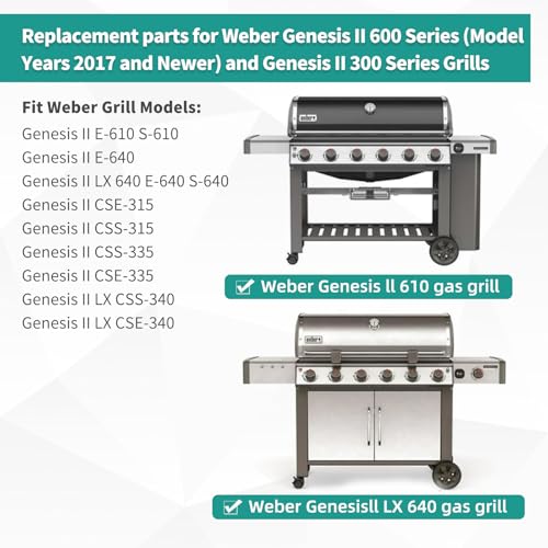 18 7 8" 304 Stainless Steel Grill Grates for Weber Genesis ii E