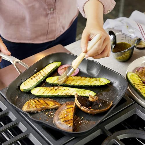 Hard Anodized Induction Nonstick Stovetop Grill Pan