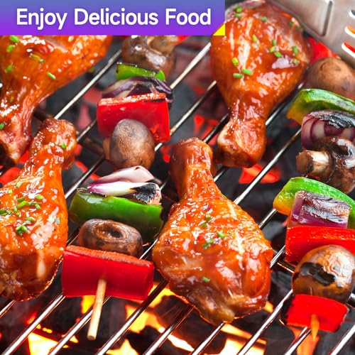 17.5'' x 23.8'' Stainless Steel Grill Cooking Grates for Weber (2 Count)