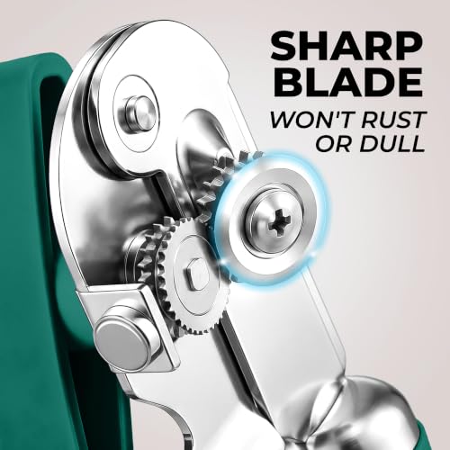 Stainless Steel Swing Open Manual Can Opener Comfortable Grip