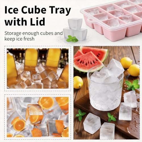Silicone Ice Cube Tray 2 Pack (2 Count)