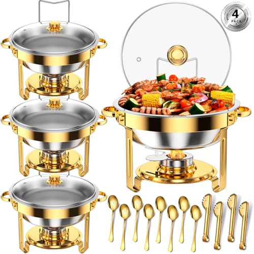 Round Chafing Dishes for Buffet 5 Qt