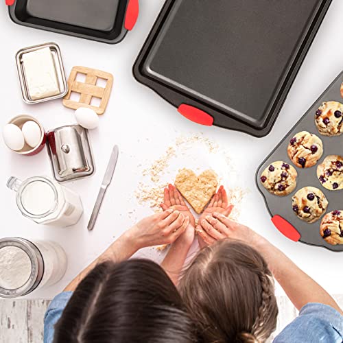 9 Piece Baking Pans Set Non Stick