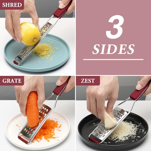Cheese Grater Citrus Zester Lemon Zester (3 Count)