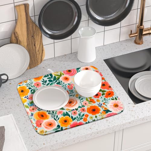 Spiral Flower Dish Drying Pad